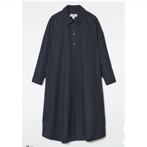 COS Womens Black Button Front Collared Dress Size 2